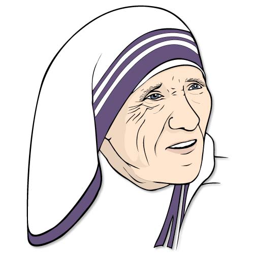 Draw Mother Teresa With Pencil Sketch || Pencil Drawing || Mary Teresa  Bojaxhiu - YouTube